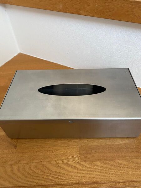 廃盤イケア IKEA GRUNDTAL ステンレス ティッシュボックスケース 美品
