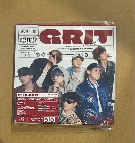 befirst GRIT 夢中 CD+DVD MV盤初回盤 BE:FIRST スマプラ付き