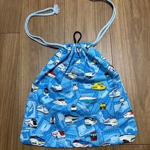 新幹線 巾着袋 体操着袋