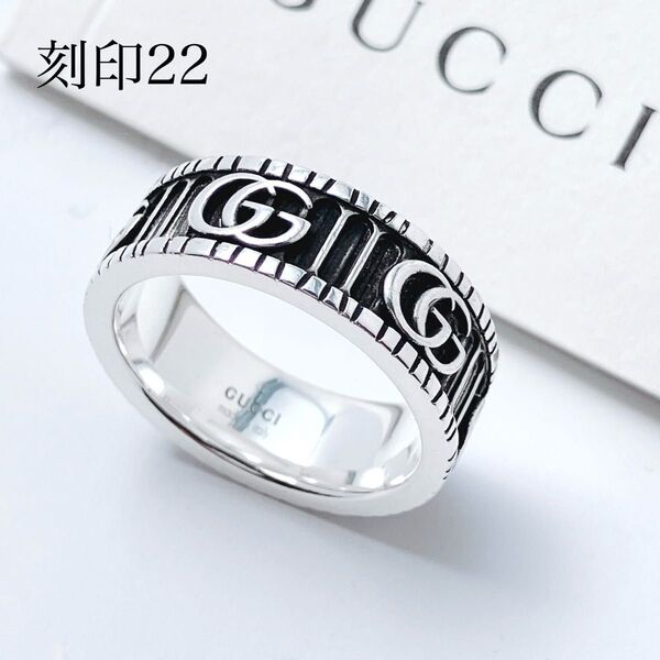 極美品*グッチ GUCCI 925 リング 指輪 シルバー メンズ Y616 アクセサリー