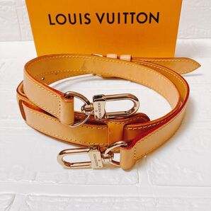 ヴィトン Vuitton レザー ヌメ革 ショルダーストラップ ベルト ER44 バッグ用 斜め掛け ゴールド金具 レディース
