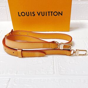 ヴィトン Vuitton レザー ヌメ革 ショルダーストラップ ベルトON410 ゴールド金具 バッグ用 レディース