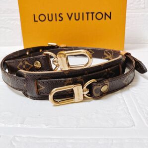 ヴィトン Vuitton モノグラム ショルダーストラップ ベルト ON409 ゴールド金具 斜め掛け レディース