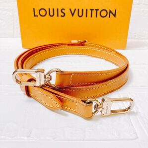 ヴィトン Vuitton レザー ヌメ革 ショルダーストラップ ベルトON414 ゴールド金具 斜め掛け バッグ用 レディース