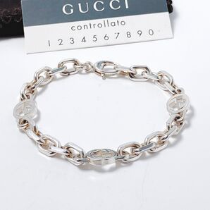 17洗浄済*グッチ GUCCI 925 ブレスレット シルバー ON262 アクセサリー メンズ レディース