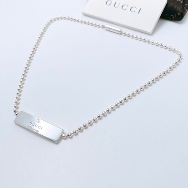 極美品 グッチ GUCCI 925 チョーカー ブレスレット シルバー OT431 ネックレス レディース