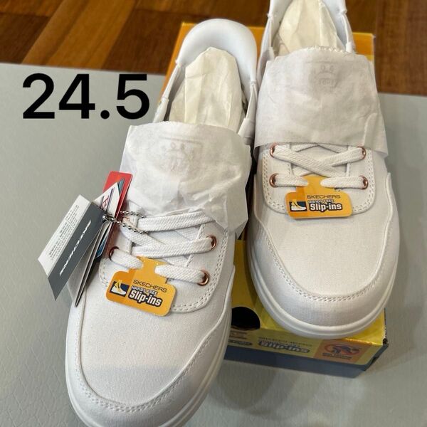 【新品 24.5cm】スケッチャーズ SKECHERS レディース スニーカー スリップインズ ハンズフリー
