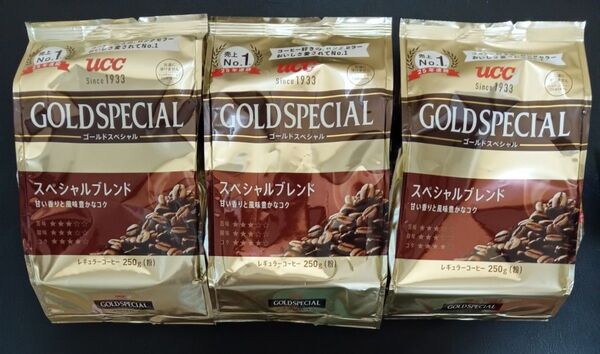 UCC GOLD SPECIAL スペシャルブレンド 250g×3袋 ゆうパケット便!