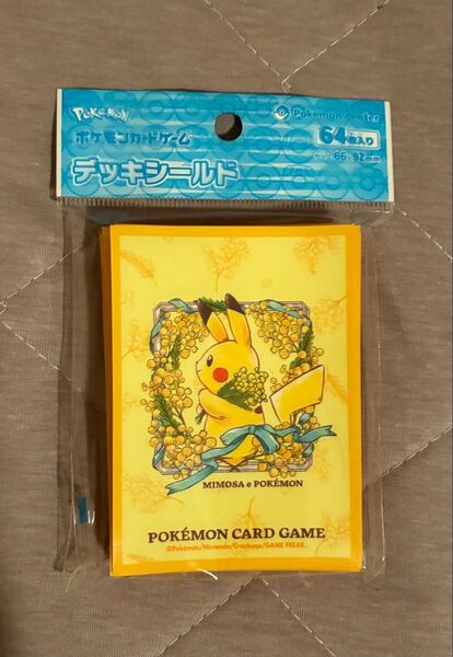 ポケカ デッキシールド ピカチュウ ミモザ MIMOSA e POKMON スリーブ ポケモンカード