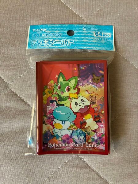 ポケカ デッキシールド ニャオハ・ホケーダ・クワッスの贈り物 スリーブ ポケモンカード