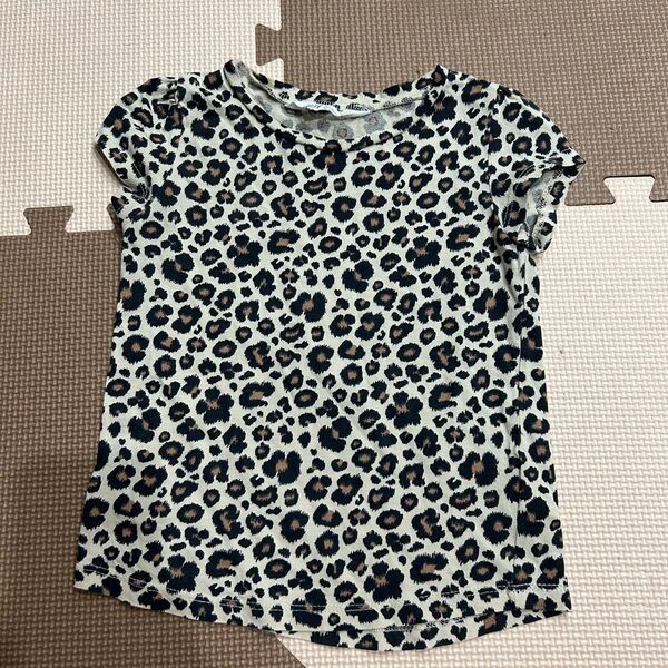 H&M エイチアンドエム トップス カットソー Tシャツ 半袖 ヒョウ柄 110