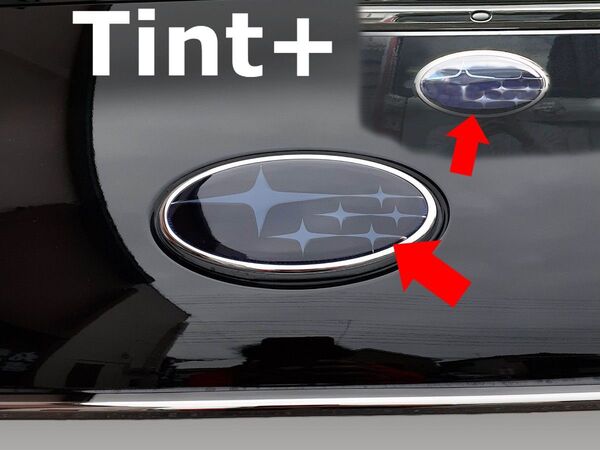 Tint+水洗→再利用Ok BRZ ZD8 エンブレム スモークフィルム(スモーク20% 前後2枚セット)
