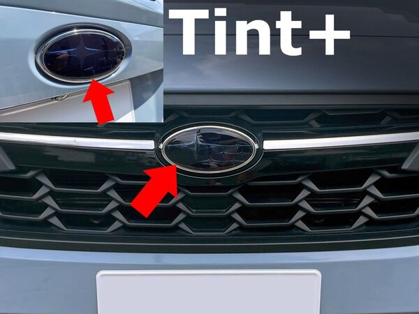 Tint+再利用できる エンブレム スモークフィルム(スモーク20% 前後2枚セット)XV GT3/GT7/GTE gt