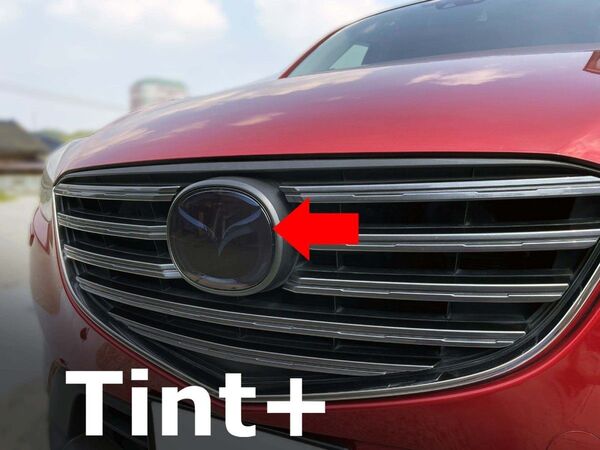 Tint+何度も貼れる エンブレム スモークフィルム(スモーク20%★MRCC装備車専用) CX-5 KE 後期