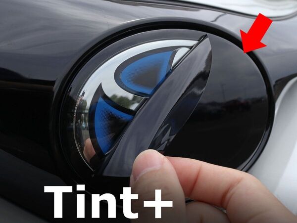 Tint+カット済み エンブレム スモークフィルム(ブラックスモーク5%) C-HR chr
