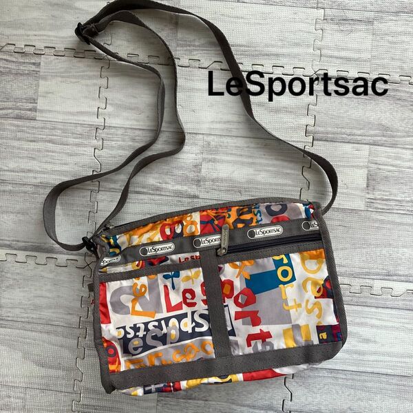 セール!LeSportsac レスポートサック ショルダーバッグ ロゴ マルチカラー