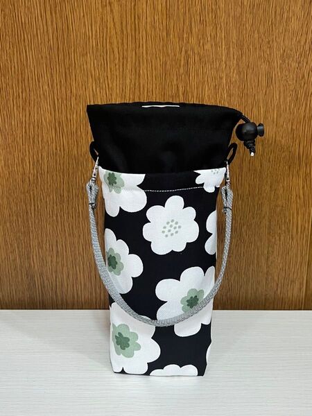 ペットボトルホルダー 保冷保温 水筒 ケース カバー ホルダー 北欧 花柄 ハンドメイド