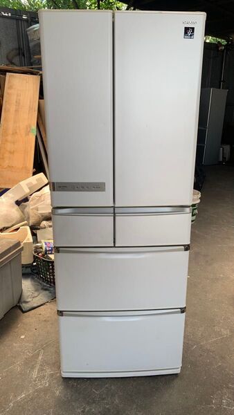 シャープ ノンフロン冷凍冷蔵庫 SJ-XF44S-W 6ドア 440L 2010年製