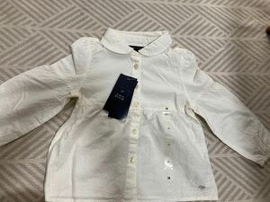 トミーヒルフィガー　TOMMY HILFIGER ブラウス　白　女の子　ガールズ　子供　3T 新品未使用