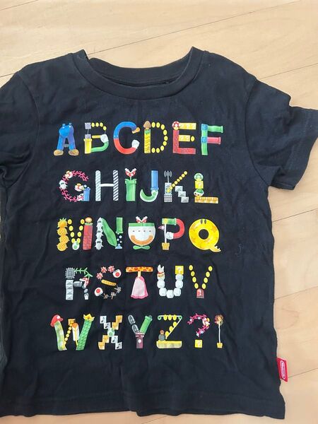 任天堂 スーパーマリオ アルファベットTシャツ 110センチ