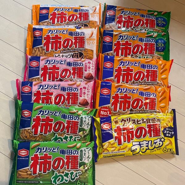 【新品】柿の種 詰め合わせ 6種 お菓子 おつまみ 亀田製菓 11袋