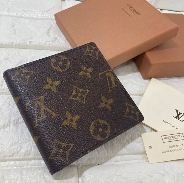 美品! ルイヴィトン モノグラム ポルトフォイユ マル M61675 LOUIS VUITTON 財布 ウォレット