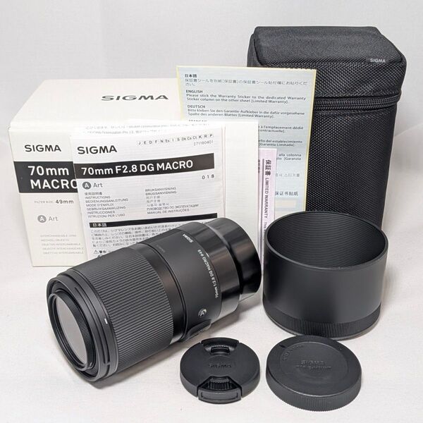 【美品】SIGMA 70mm F2.8 DG MACRO Art SONY用