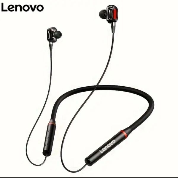 ★美品!使用僅か!Bluetooth Lenobo/レノボ HE05 Pro ワイヤレスイヤホン充電式バッテリー ブラック