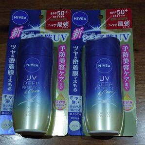 D【2点】ニベアUV ディープ プロテクト&ケア ジェル SPF50+PA++++ 80g