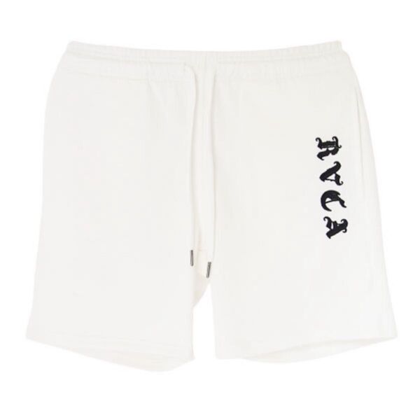 新品未使用ワケあり RVCA/ルーカ 刺繍ロゴ ハーフパンツ ショートパンツ メンズ 夏物 スウェットショーツ オシャレ 白 L