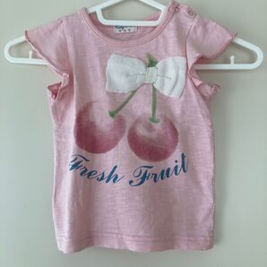 ベビー 80㎝ ミアリーメール トップス Tシャツ 半袖 ピンク ゆめかわ