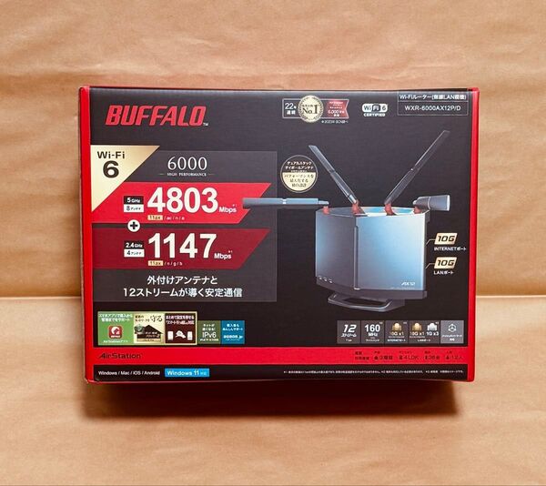 新品未開封 BUFFALO Wi-Fiルーター WXR-6000AX12P/D バッファロー 無線LANルーター