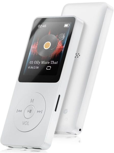 【LCD液晶画面&HIFI音質】MP3プレーヤー Bluetooth5.1 白