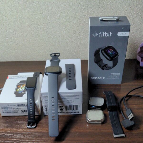 HUAWEI Band 7 fitbit sense2 2個セット