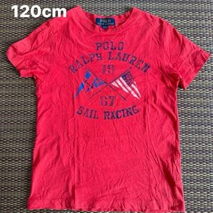 POLO RALPH LAUREN ポロラルフローレン Tシャツ レッド 120 120cm ラルフ キッズ こども 子供服