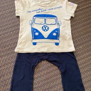 フォルクスワーゲン 半袖Tシャツ Tシャツ 半袖 キッズ 80 グレープフィールド