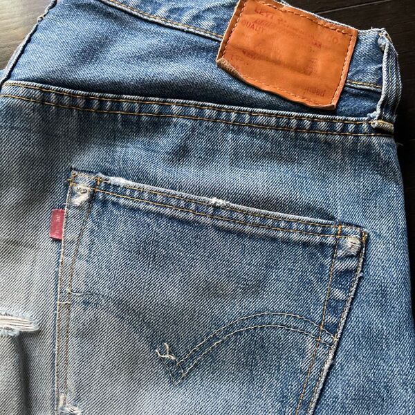 Levi's501XX ビンテージデニムパンツ 赤耳 usa製 グランジ 復刻 LVC