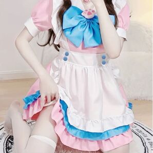 コスプレ衣装 ミニスカート ワンピースタイプ 半袖 メイド服