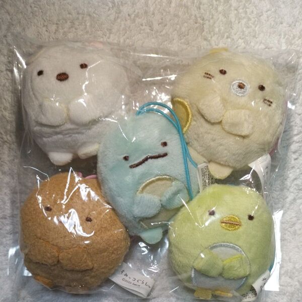 すみっコぐらし ぺたんこちびマスコット 全5種セット コンプリート