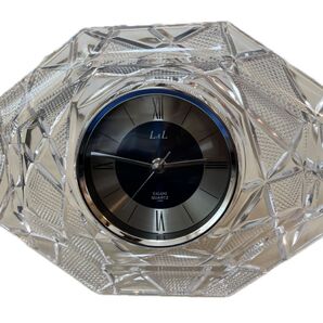 【新品未使用】Kagami Crystal 置き時計 クリスタルガラス