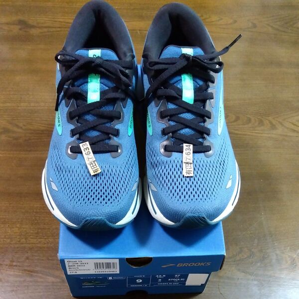 ブルックス ゴースト BROOKS Ghost 15 BRM 3933 ブルー系 27.0cm