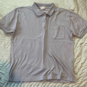 パープル うす紫 ポロシャツ LLサイズ 作業服