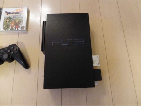 中古品【ソニー プレイステーション2本体セット】ワイヤレスコントローラ、ソフト5本他おまけ付き PlayStation2