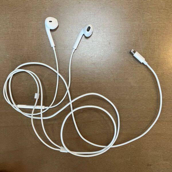 Apple lightning 有線 イヤホン ホワイト