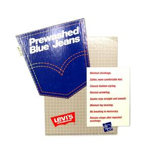 ☆送料無料☆ 80s ビンテージ LEVIS リーバイス 店舗用 アドバタイジング 看板 サイン バナー インテリア 雑貨 デニム アメカジ 古着