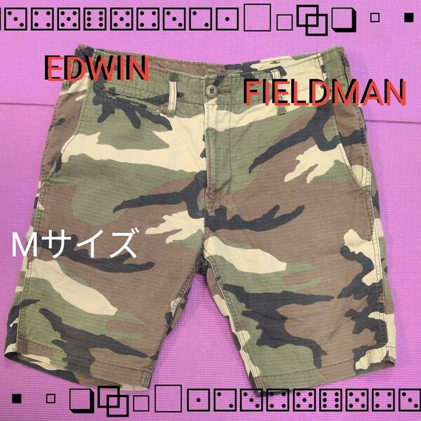 EDWIN エドウィン ハーフパンツ ショートパンツ 迷彩 カモフラ 短パン 迷彩柄 M FIELDMAN