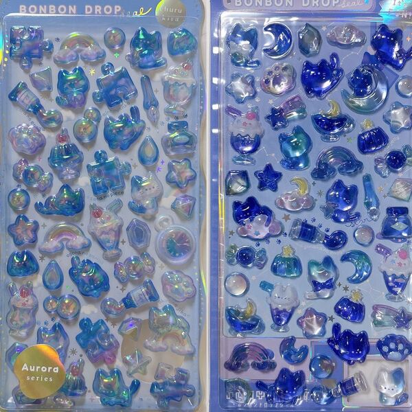 ボンボンドロップシール そらねこボンボン よるねこボンボン