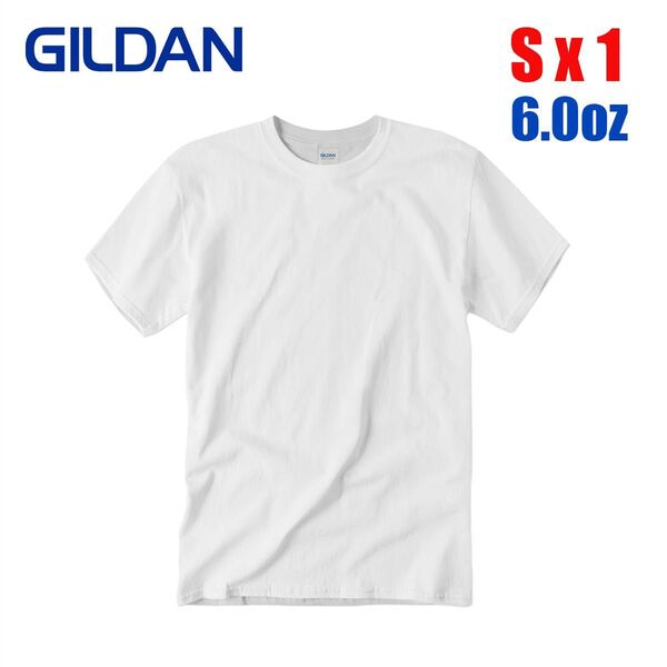 未使用 ギルダン Tシャツ 6.0oz ウルトラコットン Tシャツ 白 2000 Sサイズ