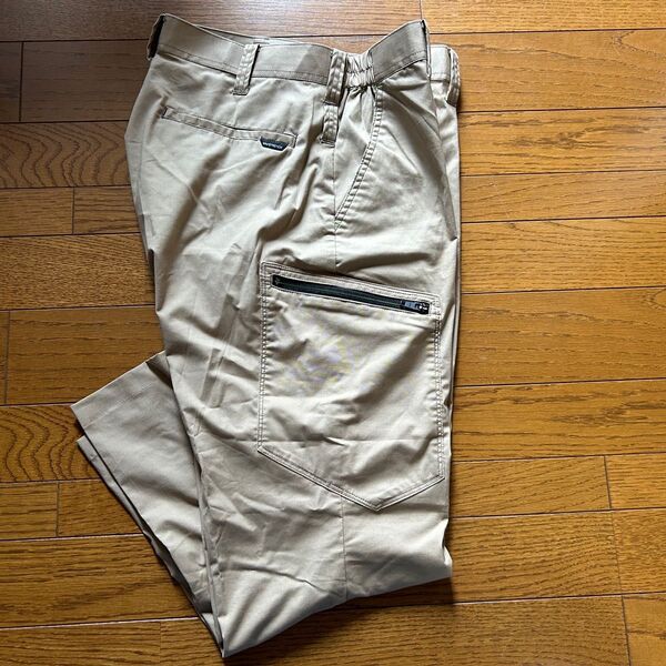 ワークマン ダブルエムストレッチカーゴパンツ L キャメル