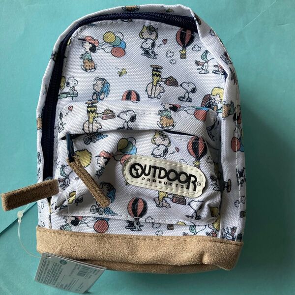 【スヌーピー】OUTDOOR リュック型 カラビナ付きペンポーチ